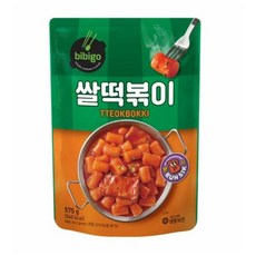 CJ 아이간식 떡볶이밀키트 매운맛 순한맛 비비고 쌀떡볶이 575g 존맛탱 분식, 9개