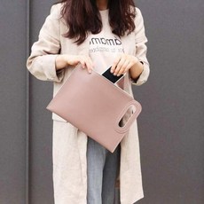 일수가방 파우치백 클러치가방 여성 외출 정장 클러치백, 다크핑크