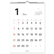 2025 달력 비기닝 벽걸이 대형 2025년 인테리어 큰 음력 절기 옛날달력, 2개, B3 벽걸이 달력 _ 블랙