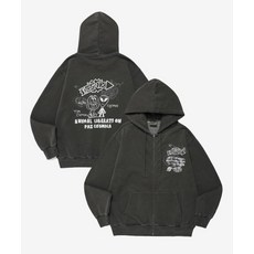 팀코믹스 후드집업 ALIEN FRIENDS HOODIE ZIP UP PG CHARCOAL