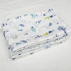 대형 5매 10매신생아 무형광 천기저귀 속싸개 블랭킷 아기 목욕, 동물오랜지-대형5매, 10개