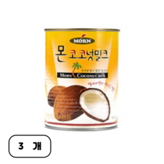 MORN 코코넛밀크, 400ml, 3개