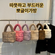 부들부들 페이크퍼백 에코퍼 토트백 털가방 겨울 스퀘어 미니 백 6가지색상