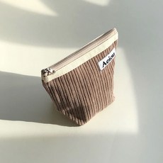 아에이오우 Aeiou Basic Pouch (M size) Ash Brown Corduroy