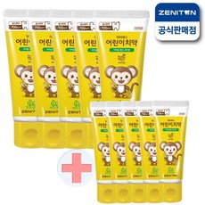 [제니튼] 닥터제니 클라이네 바나나향 어린이 치약 60g 5개+미니치약 15g 5개, 5개