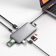세계 최초 M.2 NVMe 스토리지 USB-C 도킹 허브 M.2 NVMe SSD 인클로저 10Gbps USB 3.1 Gen2 10Gbbps HD, 단일상품, 단일상품