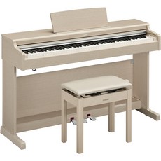 야마하 YDP-165 디지털 피아노 풀세트 (의자&헤드폰&송북 첨부), WA 화이트 애쉬