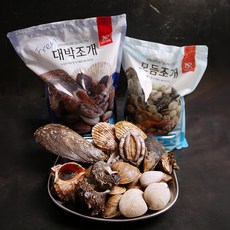 더꽃게 제철 모듬 조개구이 2kg 3kg 조개찜 조개탕 키조개 캠핑조개 세트, 1개, 모듬조개 2kg