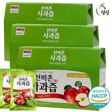 기타 선비촌 사과즙 100ml 선물용 3박스 90포