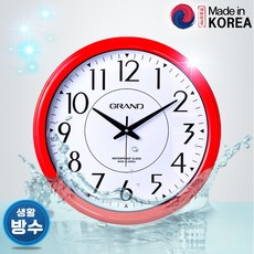 방수 벽걸이 시계 욕실 화장실 수영장 목욕탕 야외용 욕실용 주방 흡착 대형 벽시계, 09. 방수_342_R_시계/BTP-8780