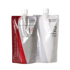 시세이도 크리스탈라이징 스트레이트 알파 N 스트레이트너(가는/손상 모발용) 1제400g+2제400g, 1개