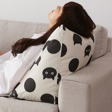냥이삼각등쿠션