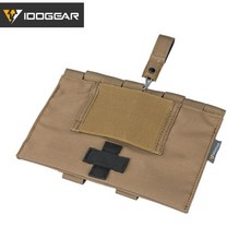 IDOGEAR Tactical First Aid Kit Pouch Medical Organizer Pouch MOLLE 9022B 의료 장비 3548, 코요테 브라운, 중국