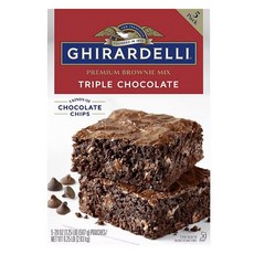 Ghiradelli 프리미엄 브라우니 믹스 트리플 초콜릿 5개입, 1개, 2.83kg