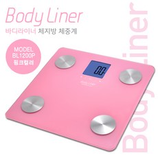 바디라이너 스마트 디지털 체지방 체중계, 핑크, BL1200P