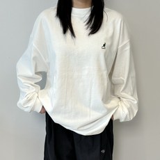 [국내정식매장] 캉골 티셔츠 Kangol 헤비 싱글 롱슬리브 3530 화이트