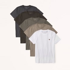 아베크롬비앤피치 AF 남성 5장 무지 라운드넥 반팔 티셔츠 329667-1