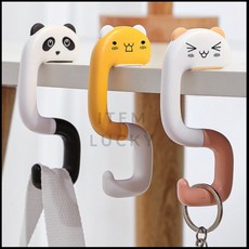 미지쇼 휴대용 가방걸이 가방고리, 블랙, 1개