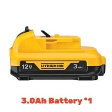 DCB123 DCB120 디월트용 볼트 DCB127 배터리 DCB121 리튬 DCB122 배터리 DCB124 최대 충전식 이온 12V 3000mAh 교체품, 1개, 1 Pack 3Ah