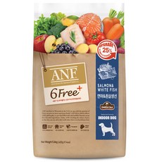 [N] ANF 식스프리플러스 인도어 독 연어&흰살생선 5.6kg, 1개 - anf