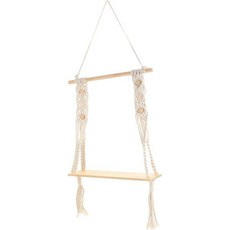 1pc 핸드 직조 태피스트리 장식용 선반 벽걸이 걸이 디스플레이 홀더 벽 수납 홈, 1개