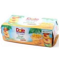 [Dole]돌 다이스 복숭아 컵 113g 6컵, 6개