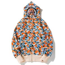 베이프 A BATHING APE WGM letter Ape 샤크 Head 풀집업 후디 후드 사이즈 L 139440