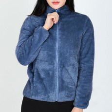 여성 포근한 겨울철 후리스 자켓