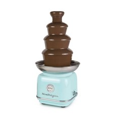 [당일발송] 4단 노스텔지아 초코 분수 퐁듀 기계 초콜릿 초코렛 초콜렛 분수대 홈파티, 1개, 민트색
