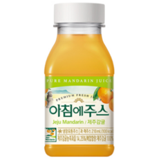 서울우유 아침에주스 제주감귤 210ml(아이스박스포장), 18개, 210ml