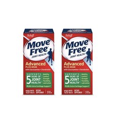 [Move Free] 무브 프리 Advanced Plus 글루코사민 관절 MSM 120정, 2개