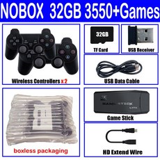비디오 게임기 PS1/GBA무선 컨트롤러용 게임 콘솔 스틱 내장 15000 보이 크리스마스 선물 M8 64G 1 개, 3.1pcs32G-3550 NOBOX