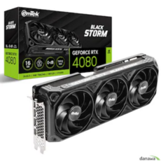  이엠텍 지포스 RTX 4080 BLACK STORM D6X 16GB, 1개 
