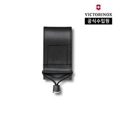 [빅토리녹스 공식] 맥가이버 캠핑 멀티툴 스위스 아미 나이프 칼 전용 가죽 벨트 파우치 블랙 4.0481.3, 1개