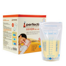 퍼펙션 변온 모유 저장팩 200ml x 100p + 나노 30p, 130개입, 4세트