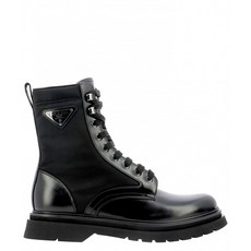 [PRADA] 남성 가죽 나일론 부츠 블랙 2UE0113L09F0002