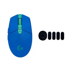 로지텍 G304 LIGHTSPEED 게이밍 무선 마우스 + 마우스피트 세트, 블루+마우스피트