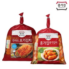 종가집 전라도 포기김치 3.3kg + 총각김치 2.5kg, 기타, 기타