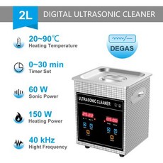 휴대용 초음파 식기 가전 2L 6L 15L 30L, EU, 2L-60W