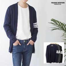 프랭키뉴욕 남자 명품st 소매 숄 롱 가디건 RT9FCA09