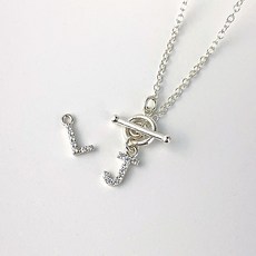 925이니셜토글바목걸이