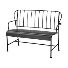 이케아 LACKO 렉셰 2인용 야외소파 115x56x87cm 벤치 긴의자 야외의자 정원 플랜테리어, 그레이_305.227.34