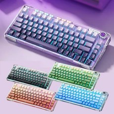 [XC샵] AULA 시리즈 투명 게이밍 기계식 키보드 F81 RGB라이트