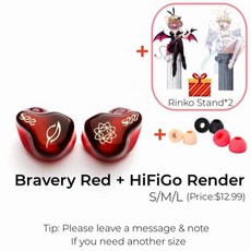 SeeAudio 씨오디오 Bravery AE 한정판 인이어 모니터 4BA IEM J Pop 보컬 헤드폰 밸런스드 아마추어 이어버드 VGP 헤드셋