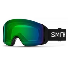 [해외정품] Smith Optics 4D Mag 성인용 스노모빌 고글 블랙/크로마팝 에브리데이 그린 미러/원 사이즈 스미스