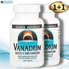 소스내츄럴스 크롬 크로뮴 바나듐 바나디움 180정 2병 Vanadium, 2개