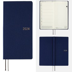 HOBONICHI TECHO 호보니치 테쵸 2024 다이어리 위클리 플래너 Weeks colors 컬러즈 [ Weekly / Monthly / 1월 월요일 시작 ] 6색, Deep Navy