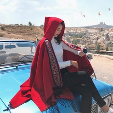 태슬스카프 수술스카프 프린지머플러 숄 망토 여추 가후 민족 바람 티벳 청해 운남 여강 여행 니트 듀얼