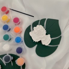 석고방향제 색칠 키트 차량용클립 증정, 키티 1세트, 블랙체리, 르블랑