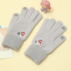 스노우 손가락 초등학생 장갑 유아 어린이 겨울 털 장갑